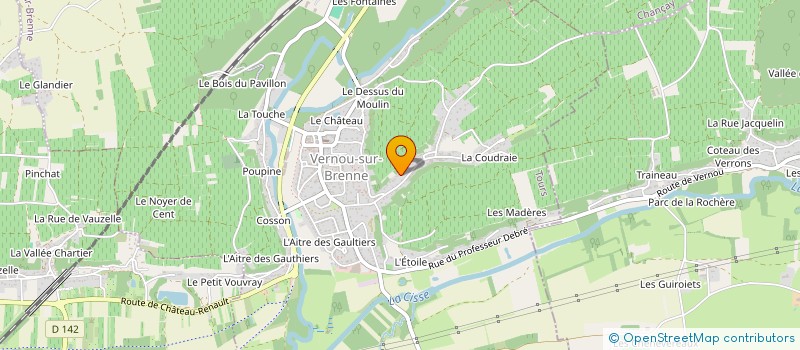 localisation de l'entreprise MONSIEUR CHARLES PIAT  VERNOU-SUR-BRENNE