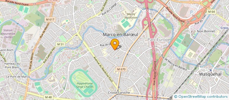 localisation de l'entreprise MONSIEUR CHARLES PIEDOUX à MARCQ-EN-BARŒUL