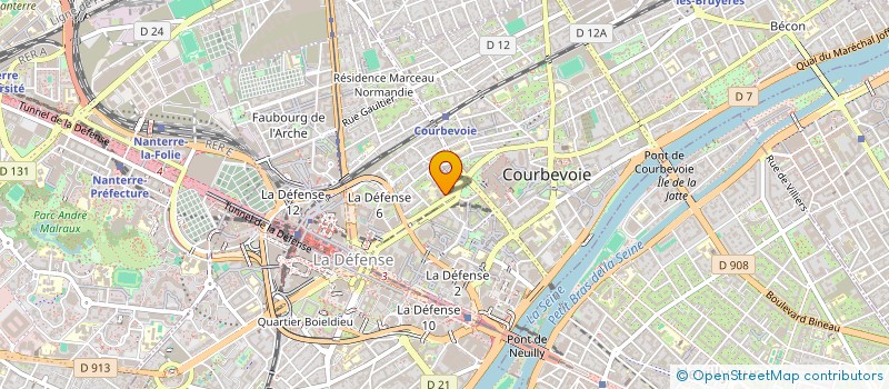 localisation de l'entreprise MONSIEUR CHARLES PILETTA MASSARO  COURBEVOIE