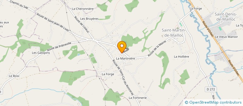 localisation de l'entreprise MONSIEUR CHARLES PLANCHON  LE MESNIL EUDES