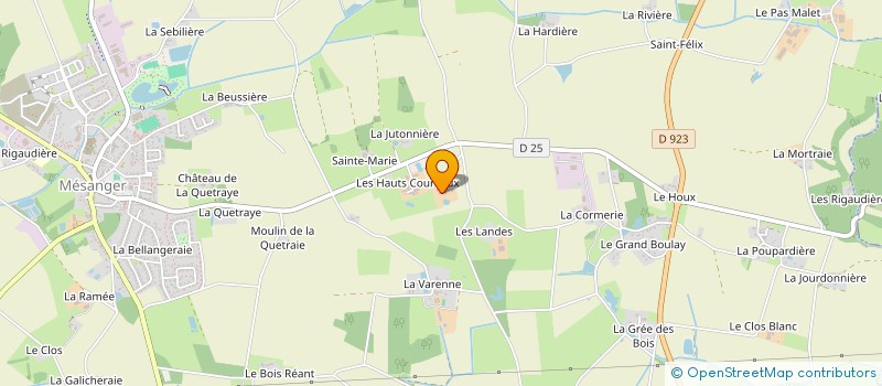 localisation de l'entreprise MONSIEUR CHARLES POIRIER à MESANGER