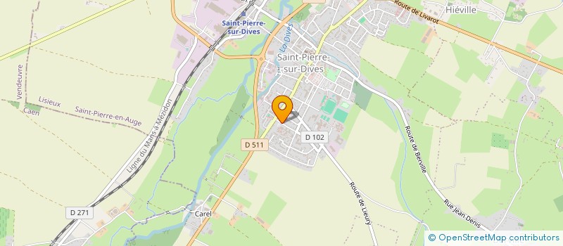 localisation de l'entreprise MONSIEUR CHARLES POISSON  SAINT-PIERRE-EN-AUGE