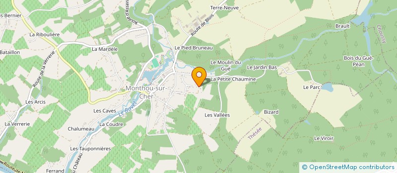 localisation de l'entreprise MONSIEUR CHARLES POPINEAU  MONTHOU SUR CHER