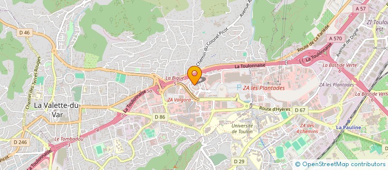 localisation de l'entreprise MONSIEUR CHARLES POREZ  LA VALETTE-DU-VAR