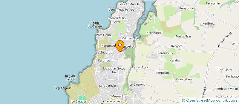 localisation de l'entreprise MONSIEUR CHARLES PORRET  LAMPAUL-PLOUARZEL