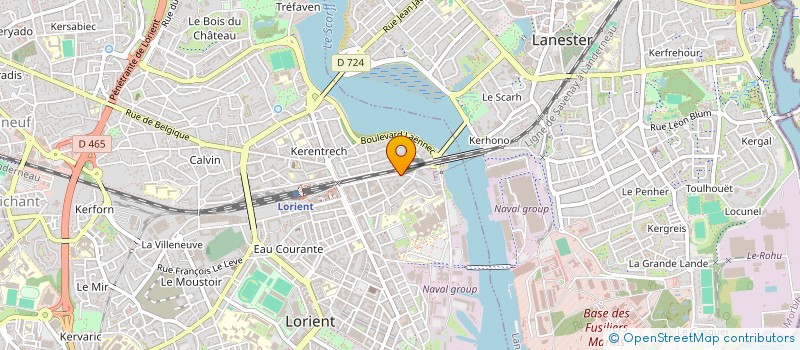 localisation de l'entreprise MONSIEUR CHARLES PORTIER  LORIENT