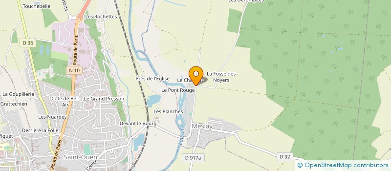 localisation de l'entreprise MONSIEUR CHARLES POTIRON DE BOISFLEURY  MESLAY