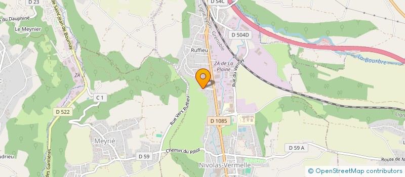 localisation de l'entreprise MONSIEUR CHARLES POULENARD  NIVOLAS-VERMELLE