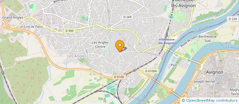 localisation de l'entreprise MONSIEUR CHARLES POUTREL  LES ANGLES