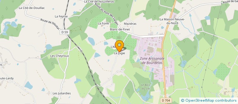 localisation de l'entreprise MONSIEUR CHARLES PROULHAC à COUSSAC-BONNEVAL