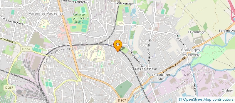 localisation de l'entreprise MONSIEUR CHARLES-PYRRHUS PONSART à NEVERS