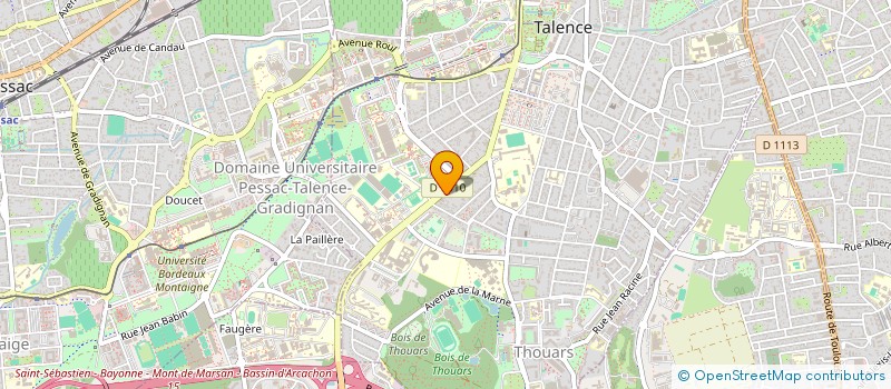 localisation de l'entreprise MONSIEUR CHARLES RABEAU  TALENCE