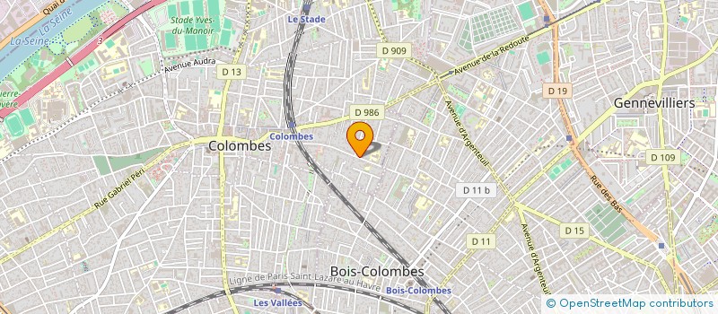 localisation de l'entreprise MONSIEUR CHARLES RAYNAUD DE FITTE à COLOMBES