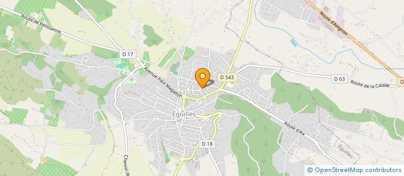 localisation de l'entreprise MONSIEUR CHARLES REGNIER à EGUILLES