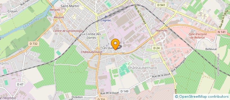 localisation de l'entreprise MONSIEUR CHARLES REINARD à COGNAC