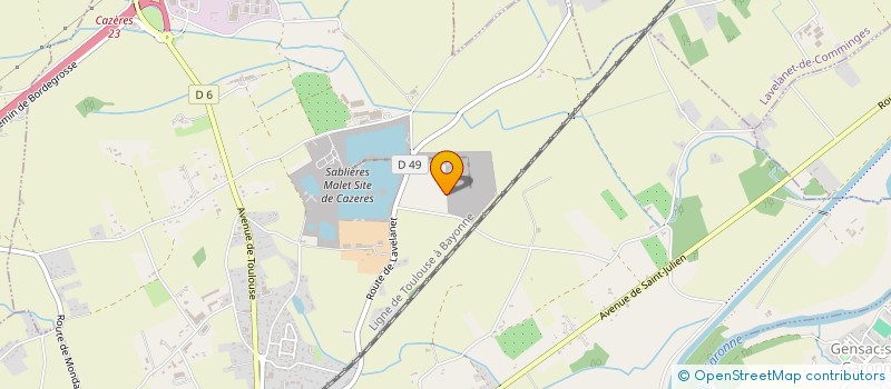 localisation de l'entreprise MONSIEUR CHARLES RIVIERE  SAINT-JULIEN-SUR-GARONNE