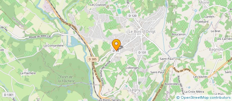 localisation de l'entreprise MONSIEUR CHARLES RIVIERE  VAL D'OINGT