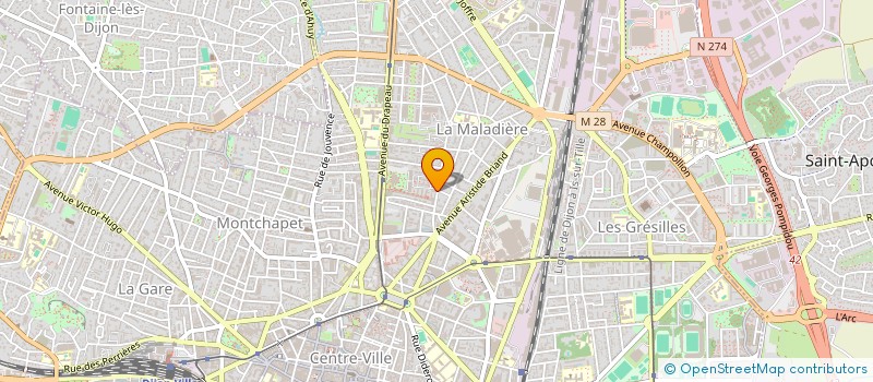 localisation de l'entreprise MONSIEUR CHARLES ROBINOT à DIJON