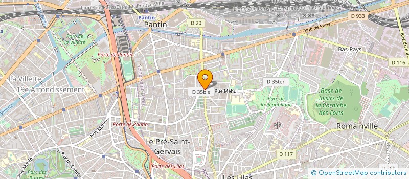 localisation de l'entreprise MONSIEUR CHARLES ROMANO à PANTIN