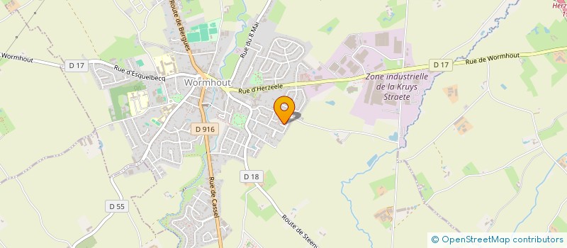 localisation de l'entreprise MONSIEUR CHARLES ROMMELAERE  WORMHOUT