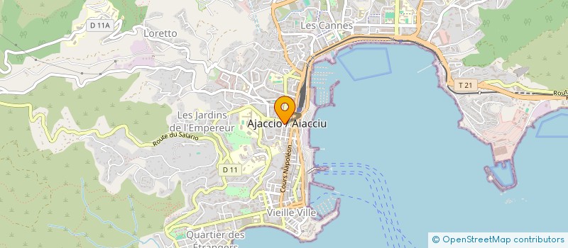 localisation de l'entreprise MONSIEUR CHARLES ROSSINI à AJACCIO