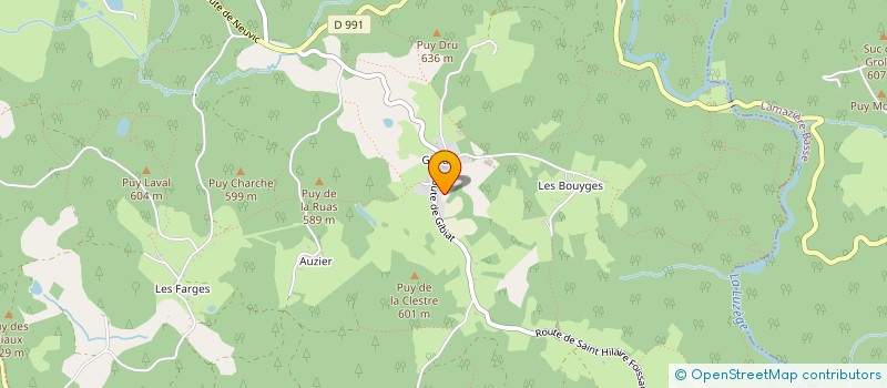 localisation de l'entreprise MONSIEUR CHARLES ROUGERIE à MOUSTIER-VENTADOUR