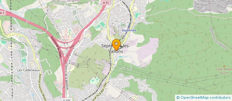 localisation de l'entreprise MONSIEUR CHARLES ROURE à SEPTEMES-LES-VALLONS