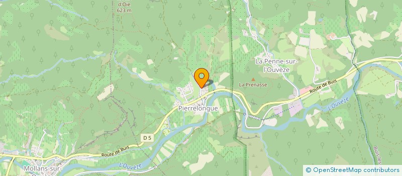 localisation de l'entreprise MONSIEUR CHARLES ROUSSEL  PIERRELONGUE