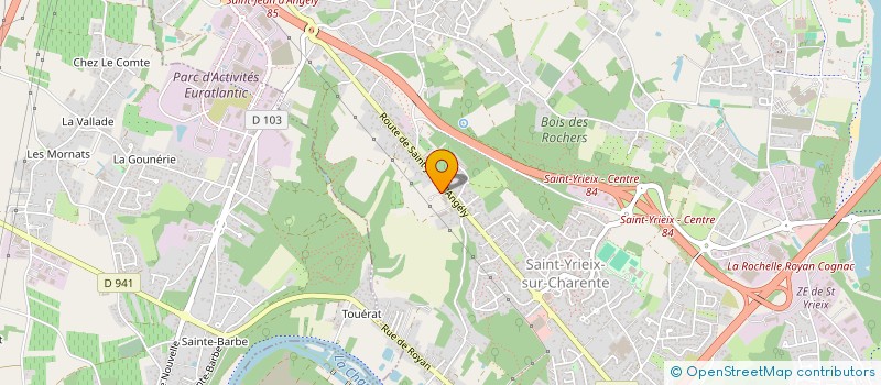 localisation de l'entreprise MONSIEUR CHARLES ROUSSELOT  SAINT-YRIEIX-SUR-CHARENTE