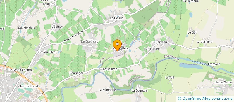 localisation de l'entreprise MONSIEUR CHARLES ROY  CLISSON