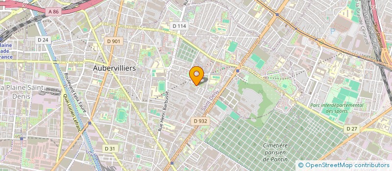 localisation de l'entreprise MONSIEUR CHARLES SALA PEUP  AUBERVILLIERS