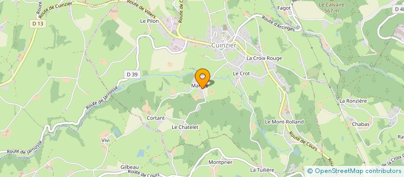 localisation de l'entreprise MONSIEUR CHARLES SARRAZIN  MIRABEL-ET-BLACONS