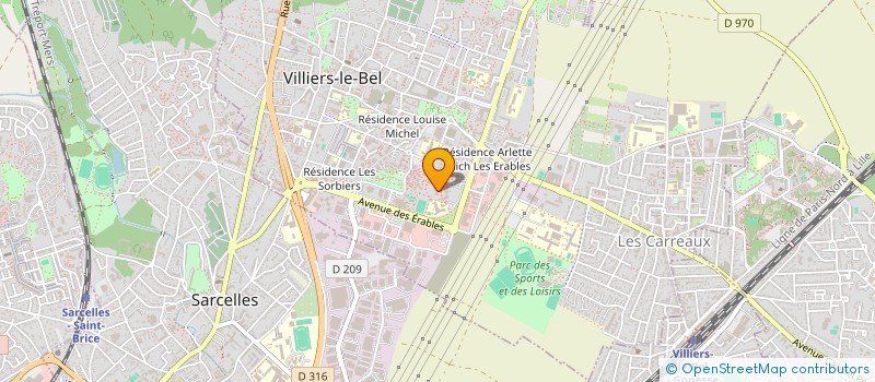 localisation de l'entreprise MONSIEUR CHARLES SAVERY  VILLIERS-LE-BEL