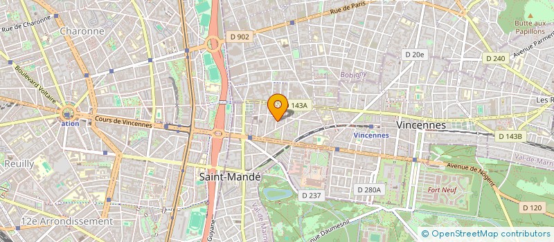 localisation de l'entreprise MONSIEUR CHARLES SCHULLER  VINCENNES