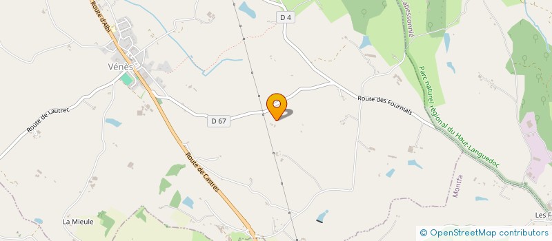 localisation de l'entreprise MONSIEUR CHARLES SCIBERRAS  VENES