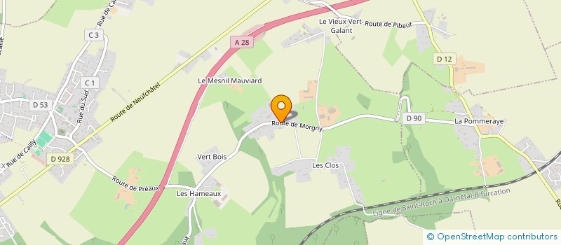 localisation de l'entreprise MONSIEUR CHARLES SENARD  QUINCAMPOIX