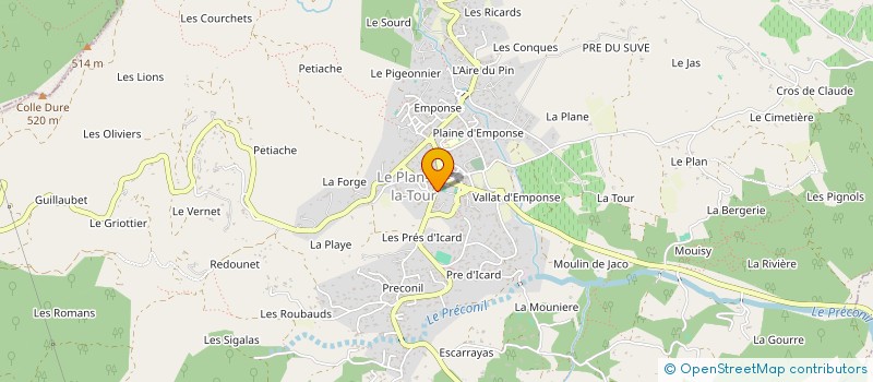 localisation de l'entreprise MONSIEUR CHARLES SENES  LE PLAN-DE-LA-TOUR