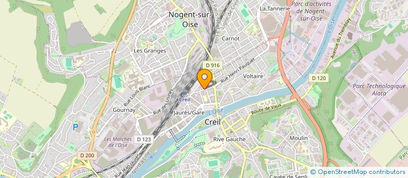 localisation de l'entreprise MONSIEUR CHARLES SOCKEEL  CREIL