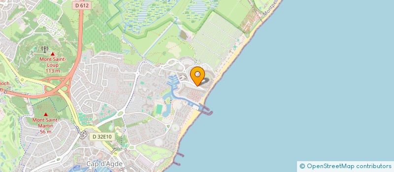 localisation de l'entreprise MONSIEUR CHARLES SORIN  AGDE