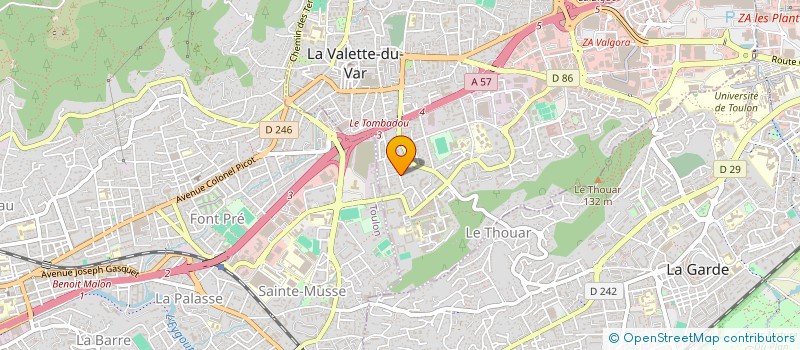 localisation de l'entreprise MONSIEUR CHARLES STEPHAN à LA VALETTE-DU-VAR