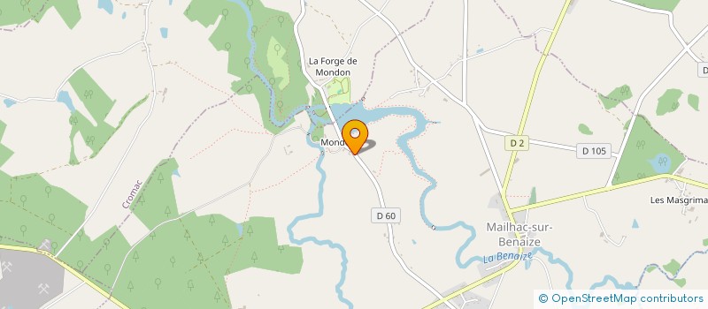 localisation de l'entreprise MONSIEUR CHARLES SUZE  MAILHAC-SUR-BENAIZE