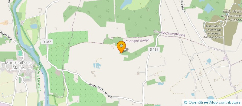localisation de l'entreprise MONSIEUR CHARLES SYLVESTRE  THORIGNE D'ANJOU