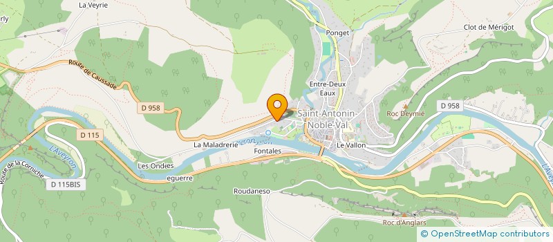 localisation de l'entreprise MONSIEUR CHARLES TABARLY  SAINT-ANTONIN-NOBLE-VAL