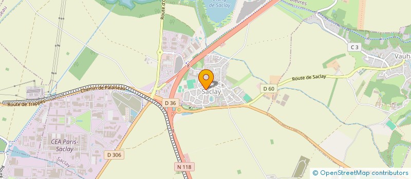 localisation de l'entreprise MONSIEUR CHARLES TCHIRBACHIAN  SACLAY