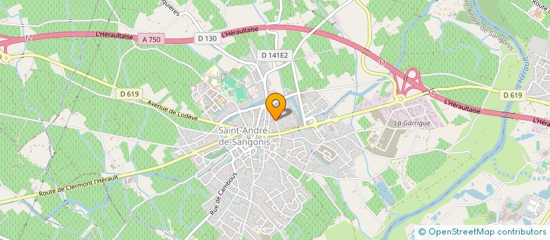 localisation de l'entreprise MONSIEUR CHARLES TEISSIER  SAINT-ANDRE-DE-SANGONIS