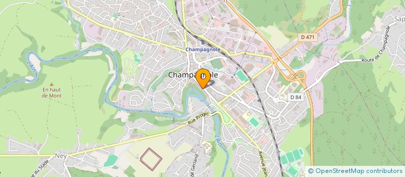 localisation de l'entreprise MONSIEUR CHARLES THEVENIN à CHAMPAGNOLE