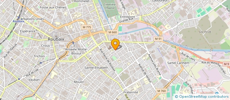 localisation de l'entreprise MONSIEUR CHARLES THIBAUT à ROUBAIX