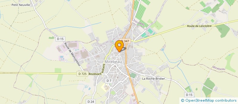 localisation de l'entreprise MONSIEUR CHARLES THINON  MIREBEAU