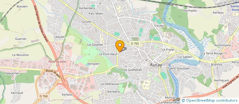 localisation de l'entreprise MONSIEUR CHARLES THOUNY à AURAY