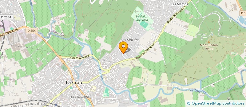 localisation de l'entreprise MONSIEUR CHARLES TOMBREY  LA CRAU